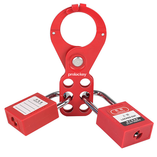 Khóa nhóm ngàm thép 38mm có chốt chống mở PROLOCKEY ESH02-H – Lockout Hasp 6 người