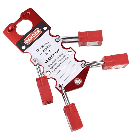 Khóa nhóm an toàn nhôm có nhãn PROLOCKEY LAH03 – Lockout Hasp 8 người