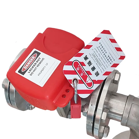 Khóa LOTO van bi mặt bích điều chỉnh 6-140mm PROLOCKEY FBVL01