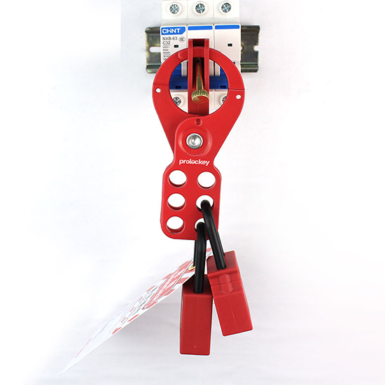Khóa nhóm an toàn ngàm thép 38mm PROLOCKEY ESH02 – Lockout Hasp 6 ổ khóa