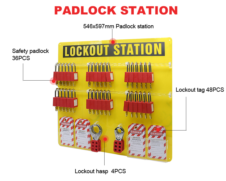 Trạm Khóa LOTO PROLOCKEY LG10 | 36 Khóa An Toàn + 4 Hasp + 48 Thẻ — ảnh 3