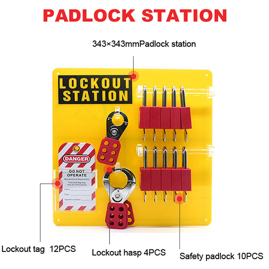Trạm LOTO PROLOCKEY LG08 | 10 Khóa + 4 Hasp + 12 Thẻ LT03 — ảnh 3