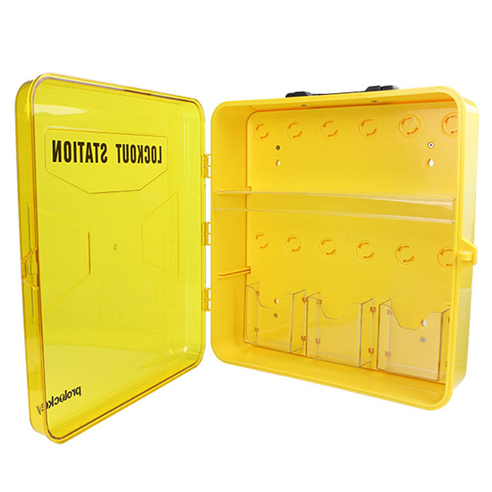 Trạm quản lý khóa LOTO cầm tay PROLOCKEY PLK25: 1 tầng kệ kết hợp 3 túi trong suốt — ảnh 3