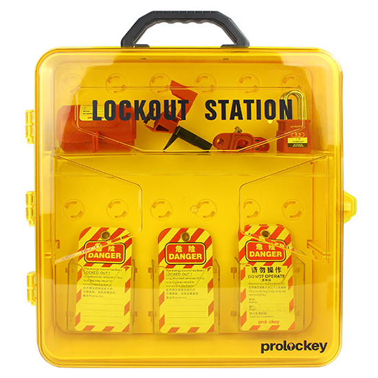 Trạm quản lý khóa LOTO cầm tay PROLOCKEY PLK25: 1 tầng kệ kết hợp 3 túi trong suốt — ảnh 6