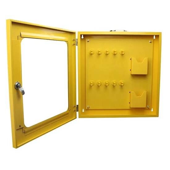 Trạm quản lý khóa LOTO kim loại PROLOCKEY LK41: 10 móc, chứa tối đa 20 ổ khóa