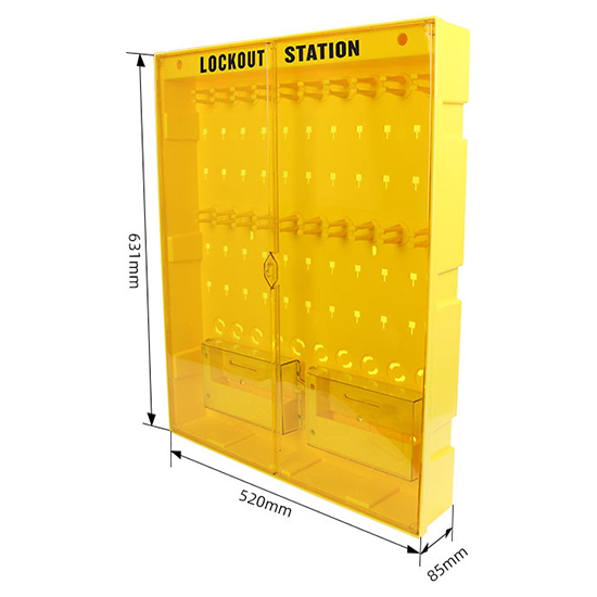 Trạm quản lý khóa LOTO PROLOCKEY LS17: 20 vị trí treo khóa và 2 túi đựng điện thoại — ảnh 4