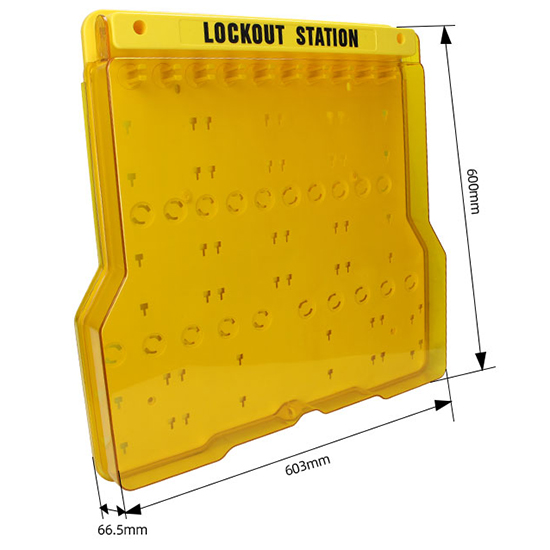 Trạm quản lý khóa LOTO PROLOCKEY LS36 – 10 vị trí treo khóa và 2 vị trí bảng viết A4 — ảnh 4