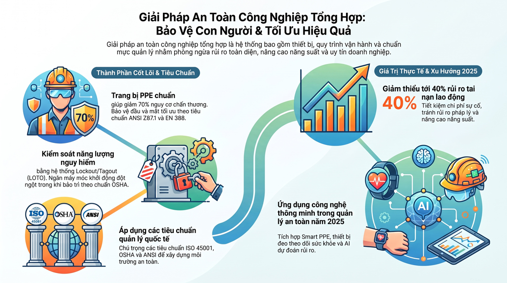 Giải pháp an toàn công nghiệp: Hướng dẫn đầy đủ cho doanh nghiệp