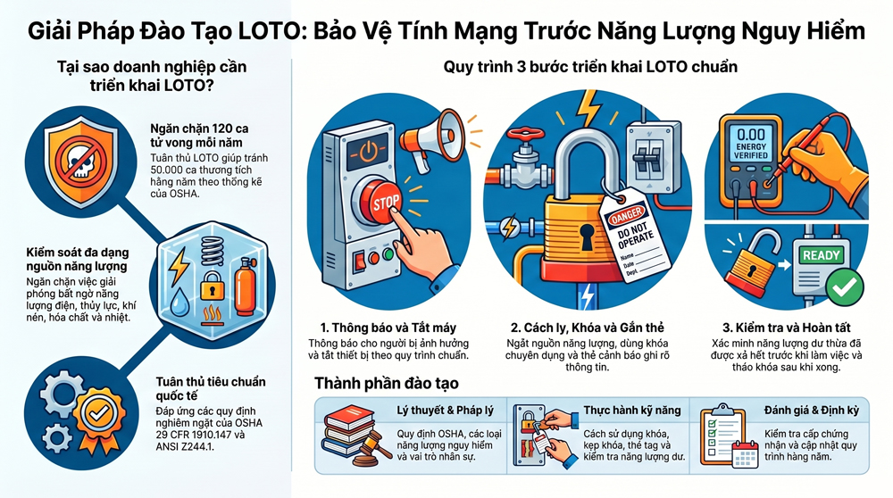 Giải Pháp Đào Tạo LOTO: Nâng Cao An Toàn Lao Động Hiệu Quả