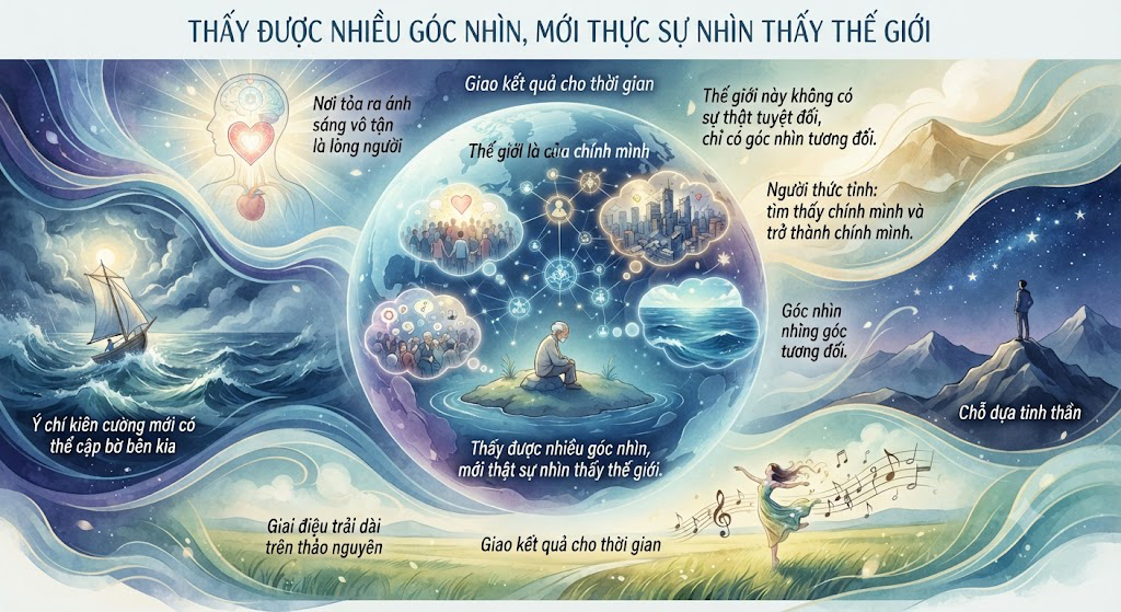 GÓC NHÌN TỈNH THỨC: THẤY NHIỀU CHIỀU ĐỂ SỐNG AN YÊN