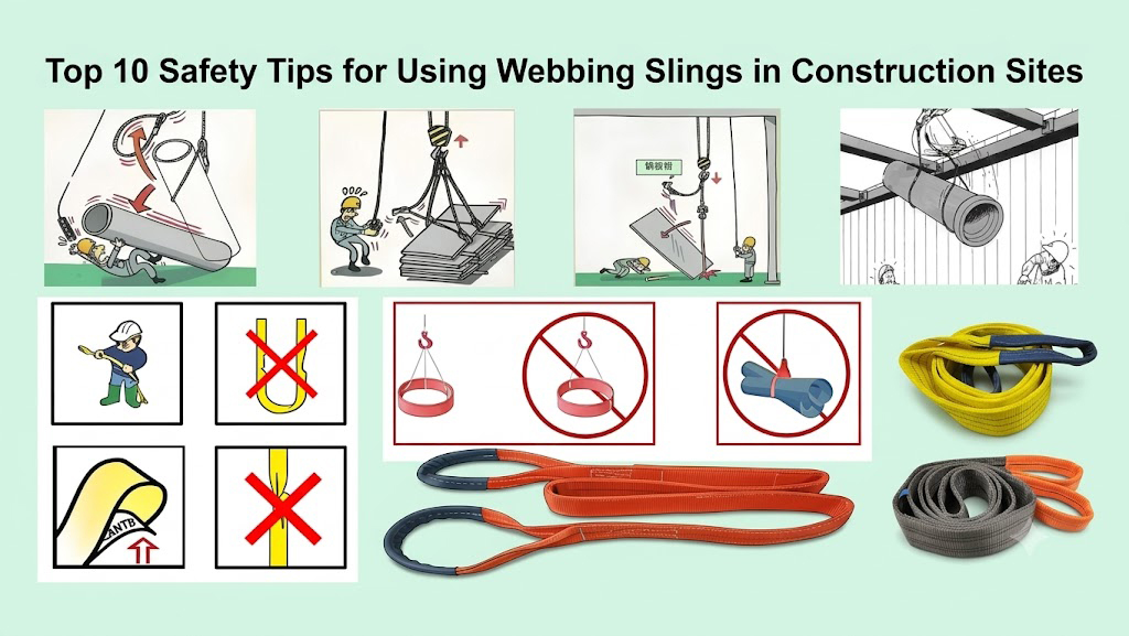 Hướng dẫn an toàn khi sử dụng dây cẩu vải tại công trường xây dựng