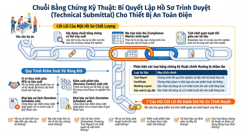 Hướng Dẫn Hồ Sơ Kỹ Thuật Thiết Bị An Toàn Điện Cho Dự Án EPC