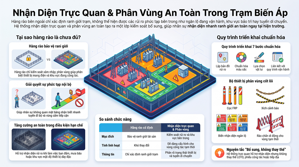 Giải pháp tăng khả năng nhận biết rủi ro trong trạm điện cao áp