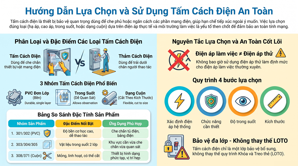 Tổng quan về các loại tấm cách điện: Một phương tiện bảo vệ thiết yếu