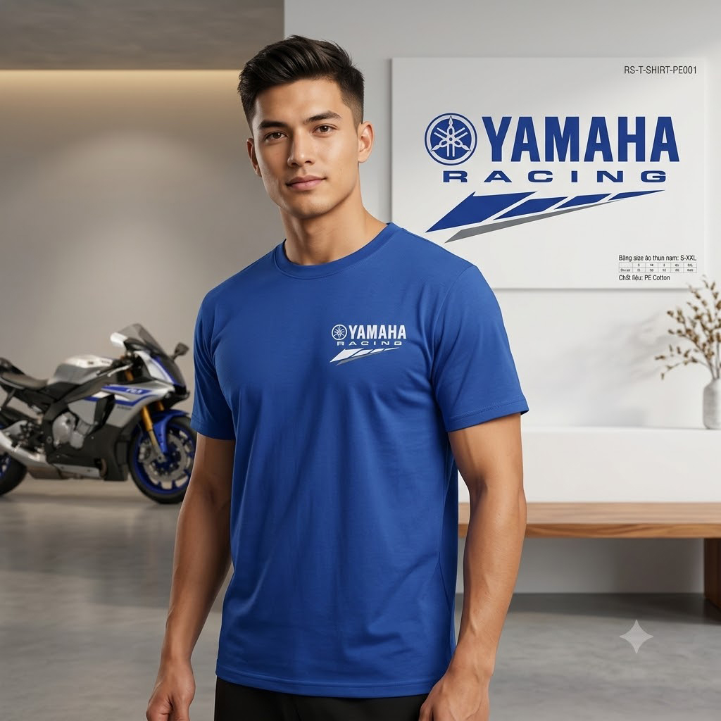 Áo thun đồng phục cổ tròn PE RS-T-SHIRT-PE001 – Thiết kế linh hoạt, in logo theo yêu cầu