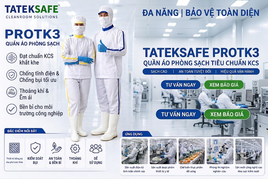 Đồng phục KCS-QC-Thống kê TATEKSAFE KCS-TK3 | Đồng Phục Nhà Máy Thực Phẩm — ảnh 4