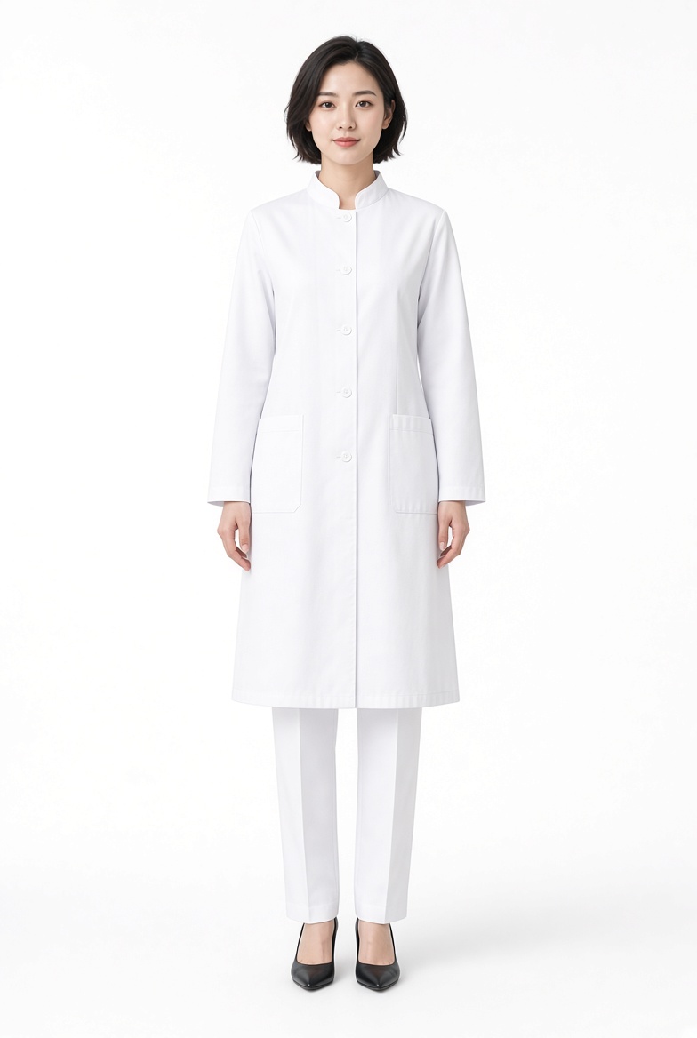 Đồng Phục Dược Sĩ Nữ Đại Học Mùa Đông YT-DSNUDH01D – Áo Blouse Cổ Tàu Chuẩn Phong Cách Học Thuật