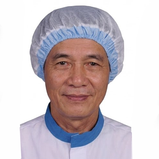 Mũ Trùm Tóc TATEKSAFE HC-3 – Mũ Lưới Viền Xanh Dương