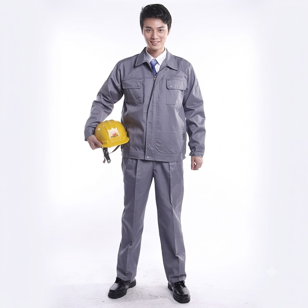 Quần Áo Bảo Hộ Kỹ Sư Công Trường TATEKSAFE UW-003 – Vải Kaki 2/1