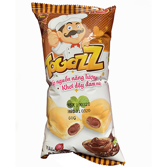 Bánh mì tươi nhân socola TOGAZZ