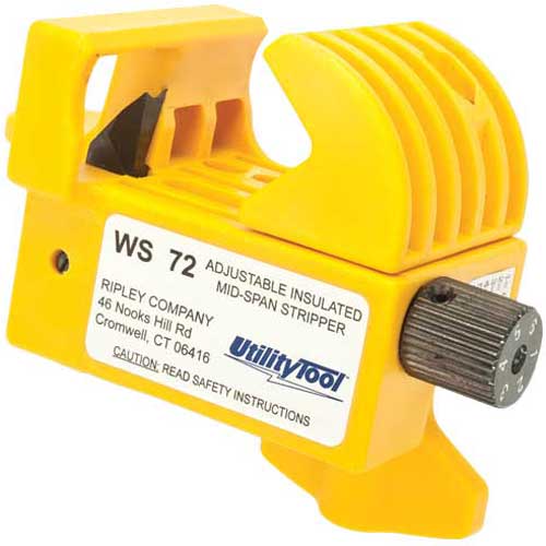 Kìm Tuốt Cáp Hạ Thế Điều Chỉnh Ripley WS 72 – Tuốt Giữa Thân Cáp 600V Đa Cỡ, Nhẹ, Bền, Dễ Nhận Diện