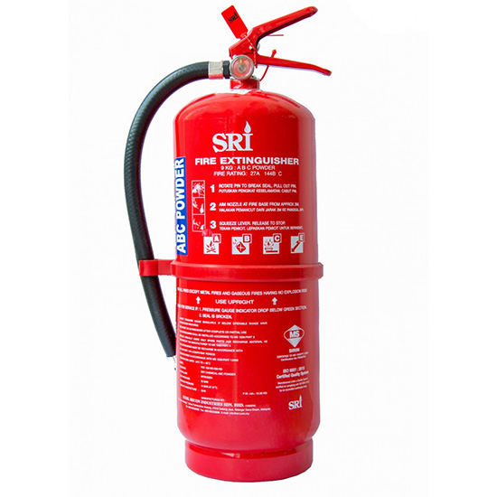 Bình chữa cháy xách tay 9kg bột ABC SRI FEX132-MS-090-RD