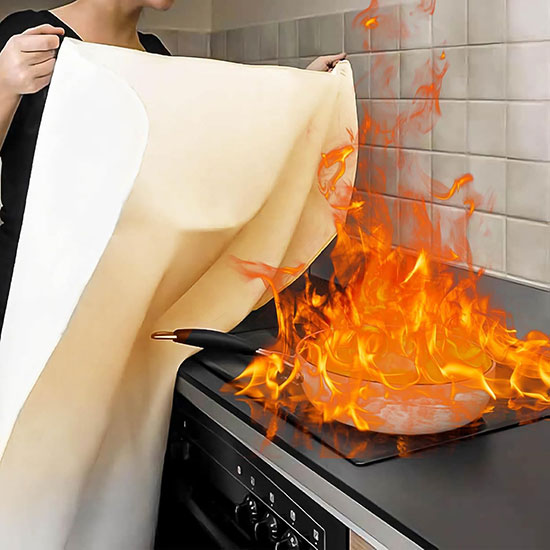 Chăn chữa cháy chịu nhiệt 500°C 120cmx120cm TATEKSAFE-FB1212 — ảnh 5