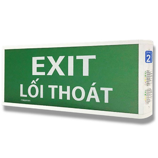 Đèn thoát hiểm 1 mặt Exit PARAGON PEXF13SC-G2