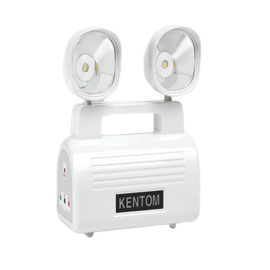 Đèn sạc khẩn cấp 2 bóng LED 3W KENTOM KT 403
