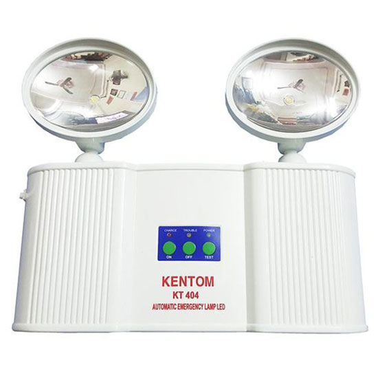 Đèn sạc khẩn cấp 2 bóng LED 3W KENTOM KT-404