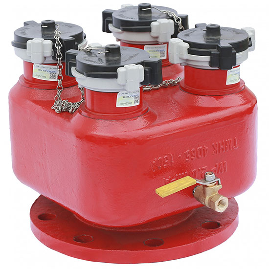 Đầu trụ tiếp nước 4 cửa DN65 TOMOKEN TMHK-4D65-150A