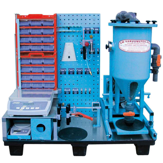 Máy nạp bột cho bình chữa cháy di động MSS-P-II
