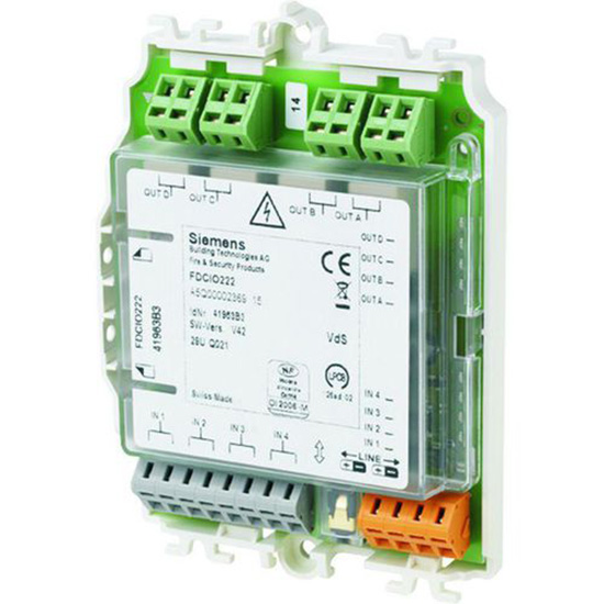 Module Giám Sát 4 Ngỏ Vào - Điều Khiển 4 Ngỏ Ra Siemens FDCIO222: Giải Pháp An Toàn Hiện Đại