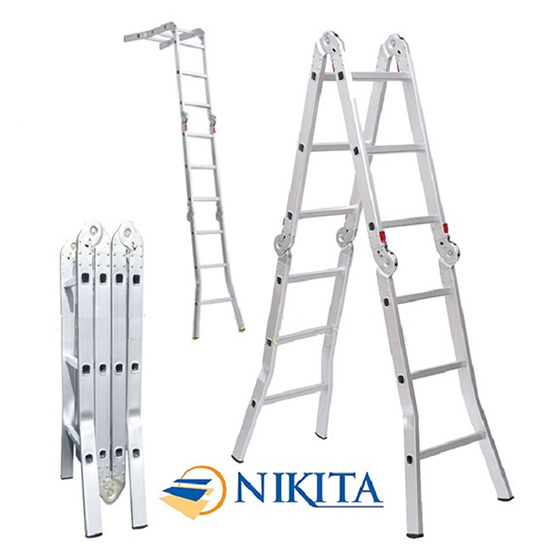 Thang nhôm gấp 4 khúc Nikita NIK54
