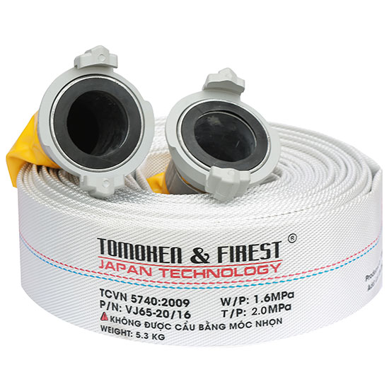 Vòi chữa cháy D65x30mx1.6Mpa FIREST kèm khớp nối GOST