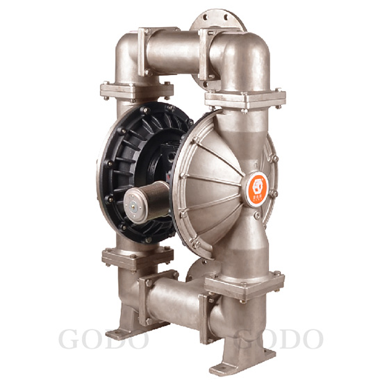 Máy bơm màng khí nén cao su thân Inox304 GODO QBY3-125