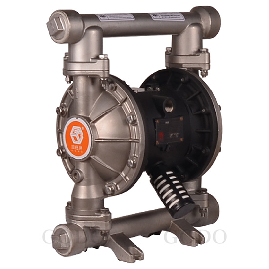 Máy bơm màng khí nén cao su thân Inox304 GODO QBY3-40