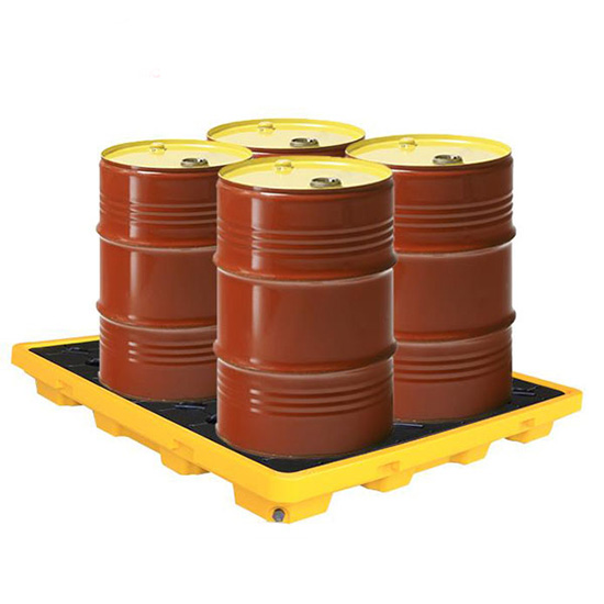 Pallet chứa 4 phuy chống tràn dầu và hóa chất PAL114