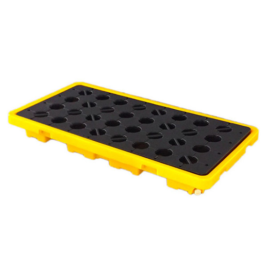 Pallet chứa 2 phuy chống tràn dầu và hóa chất PAL112