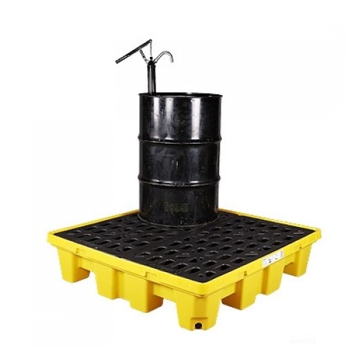 Pallet chứa 4 phuy chống tràn dầu và hóa chất PAL104