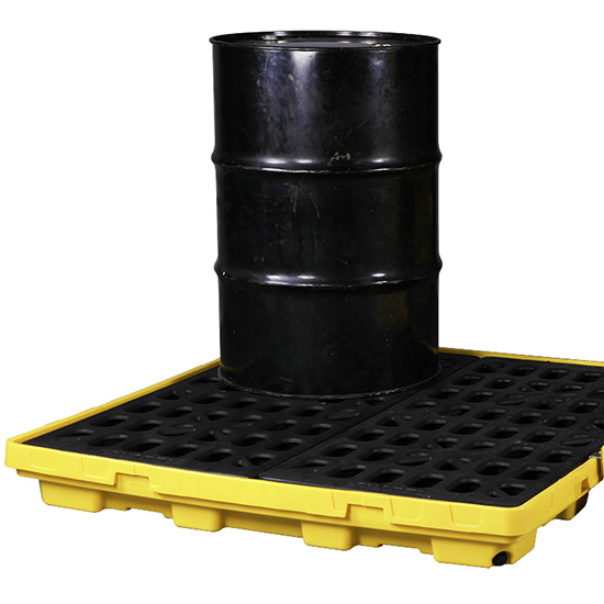 Sàn nhựa chứa phuy chống tràn dầu SYSBEL SPP101 loại 2 phuy