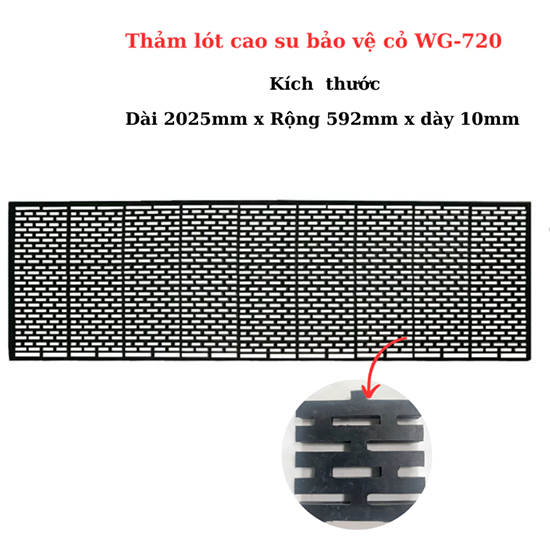 Thảm Cao Su Lát Cỏ WG-720: Giải Pháp Bảo Vệ Thảm Cỏ & An Toàn Cho Công Viên, Sân Golf