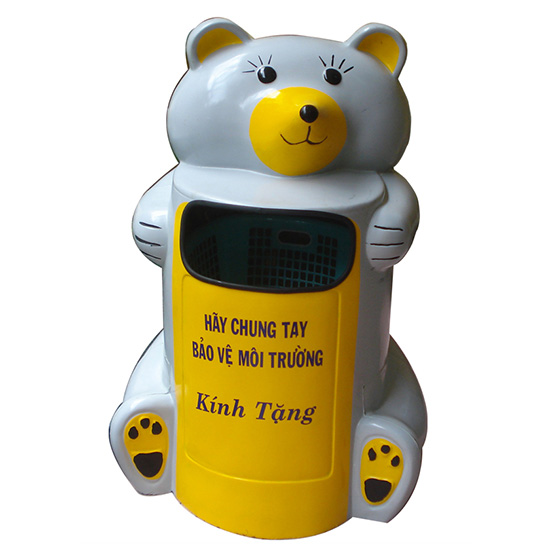 Thùng rác composite hình con chuột túi TATEKSAFE-NTCKGR