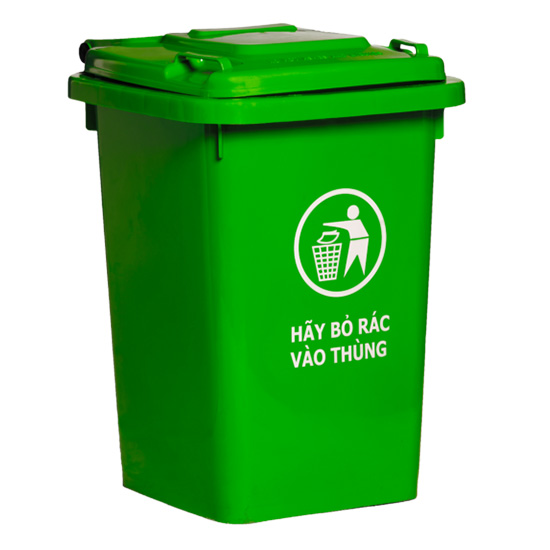 Thùng rác nhựa 60 lít nhựa HDPE TATEKSAFE-NT60L02