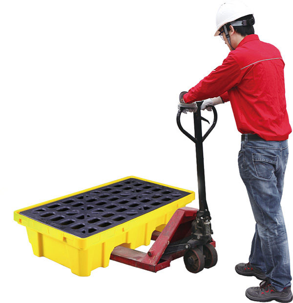 Sàn nhựa chứa phuy chống tràn dầu SYSBEL SPP101 loại 2 phuy — ảnh 8