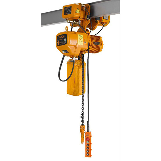 Pa lăng xích điện di chuyển dầm đơn 0.5 tấn 3m HAK0.5-01M