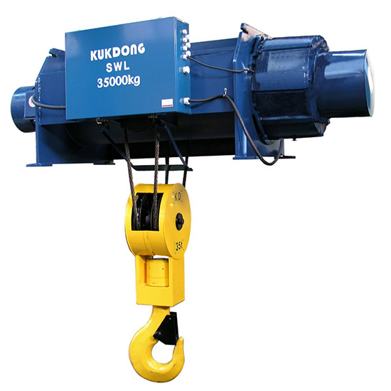 Palăng cáp điện cố định 1 tốc độ 0.5 tấn 12m KUKDONG KDWS-0.5