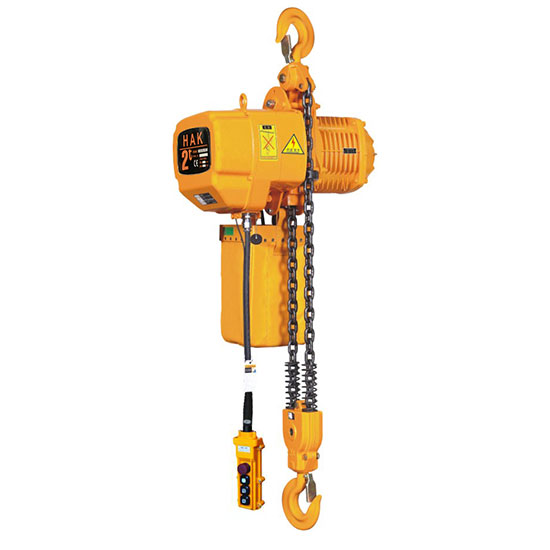 Pa lăng xích điện cố định 2 tấn 3m dây đôi - Một cấp tốc độ HAK02-02S