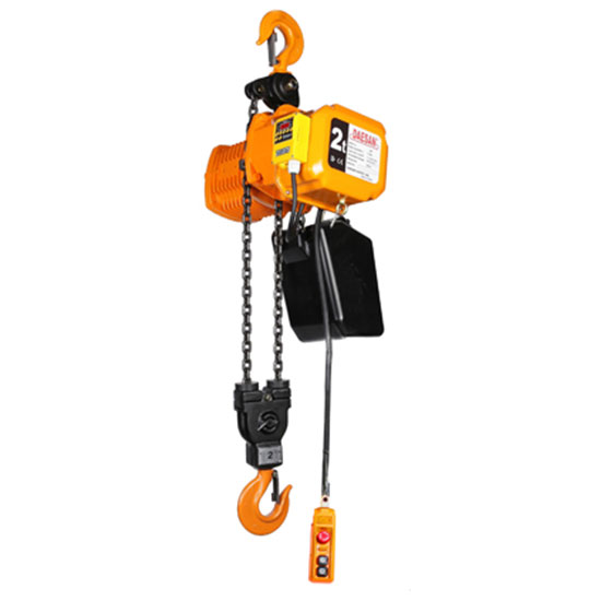 Pa lăng xích điện treo cố định 2 tốc độ 2000kg DAESAN EDST-2W