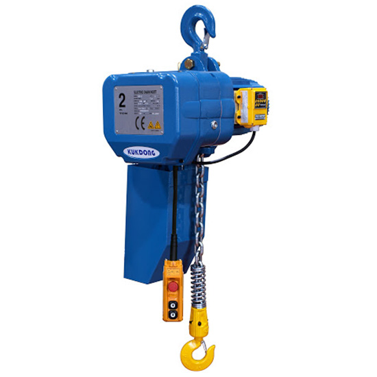 Palăng xích điện cố định 1 tốc độ 5 tấn 12m KUKDONG KD-2
